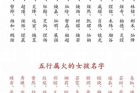 跟火有關的名字|与火有关的女孩名字 属性为火的字大全